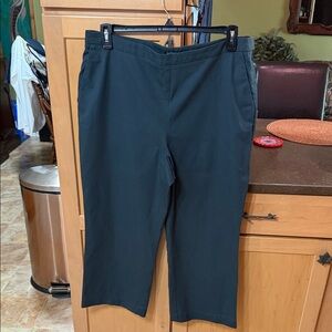 Eileen Fisher charcoal Cropped Straight-Leg Pants like new